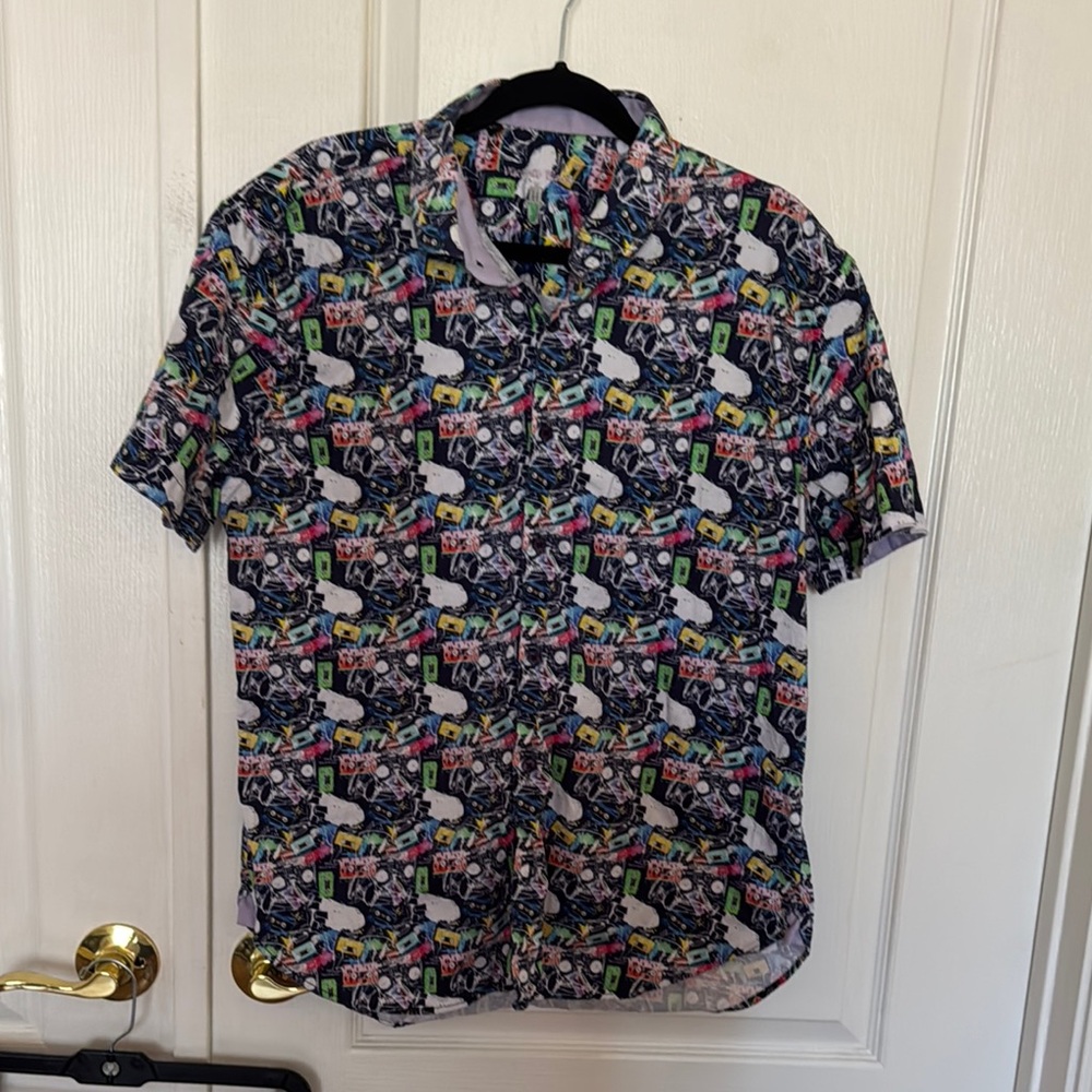 Sophia Visconti Black  Multicolor Graphic Men's Shirt